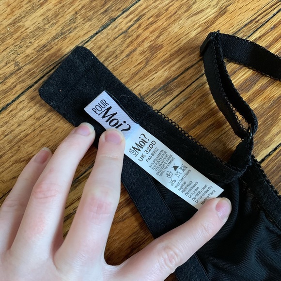 Pour Moi? | black/purple flora bra - Picture 4 of 4